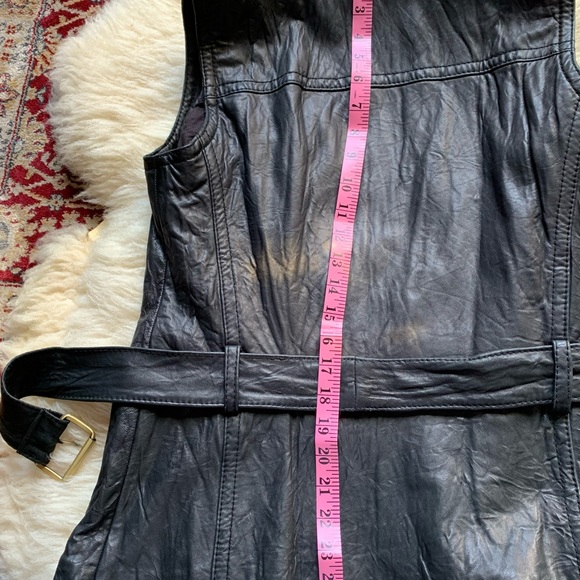 Michael Kors Black Genuine textured soft belted vest multiple zipper clo… - Picture 8 of 16